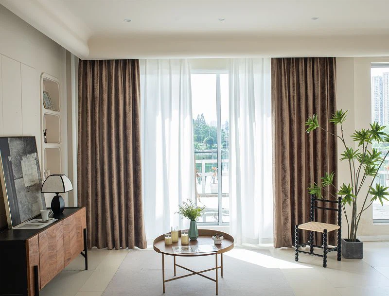 Cuirtín Velvet le Patrún Marmair agus Lamination